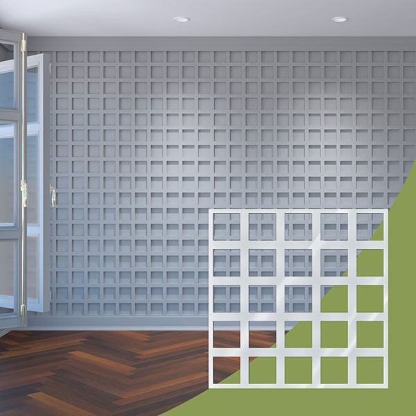 Ekena Millwork WALA24X24X0125MNCWH