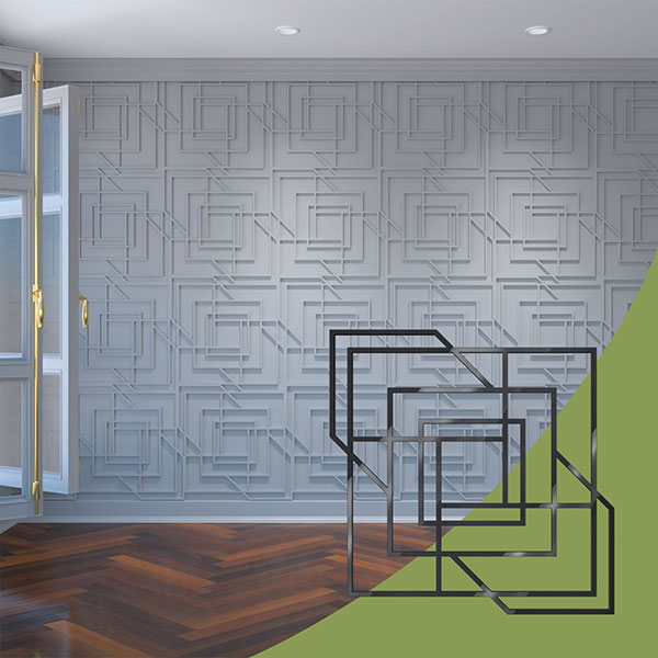 Ekena Millwork WALA24X24X0125NWDBL