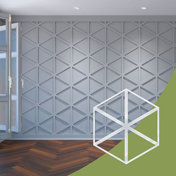 Ekena Millwork WALA24X24X0125PENWH