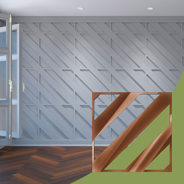 Ekena Millwork WALA24X24X0125STRBR