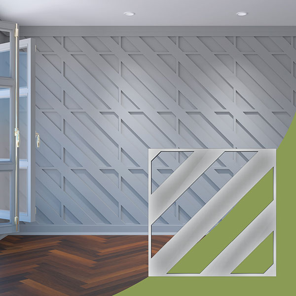 Ekena Millwork WALA24X24X0125STRGR