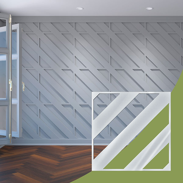 Ekena Millwork WALA24X24X0125STRWH