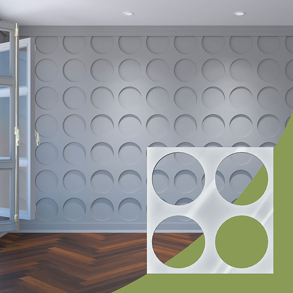 Ekena Millwork WALA24X24X0125WEMWH