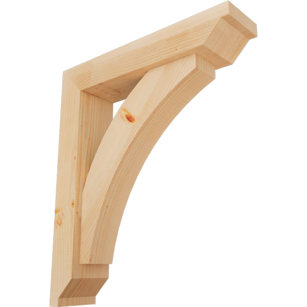 Ekena Millwork BKT0604X24X28THR10SDF