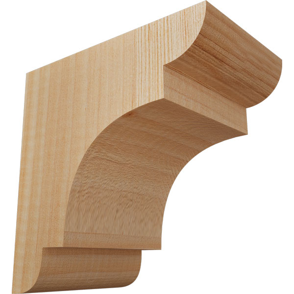 Ekena Millwork 3-1/2 In. X 6 In. X 3-3/4 In. Alder Mini Woodruff Wood Corbel Corw03x03x06wfal - View #12