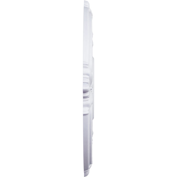 White Ceiling Medallion: Beaded Chandelier Lighting, Marie Ricci Vine Design - Canada - View #6