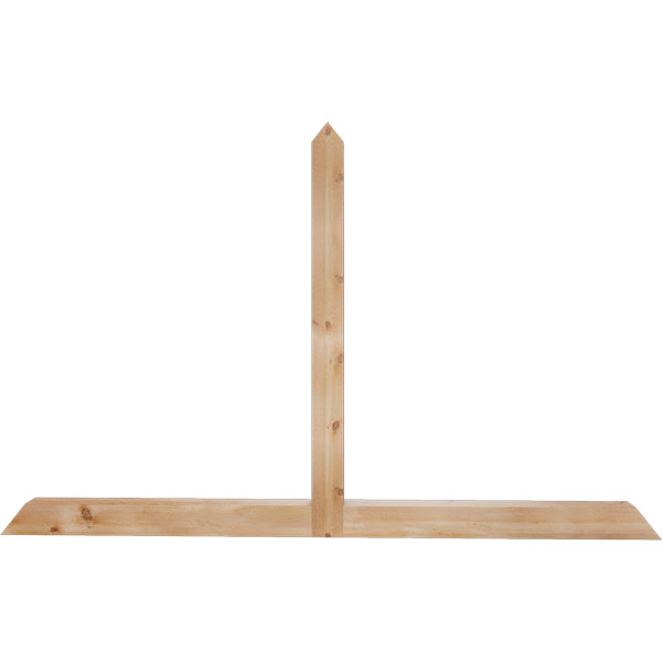 Ekena Millwork GBW084X53X0404POR00RWR