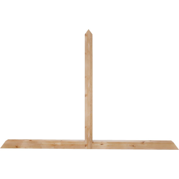 Ekena Millwork GBW096X64X0404POR00RWR