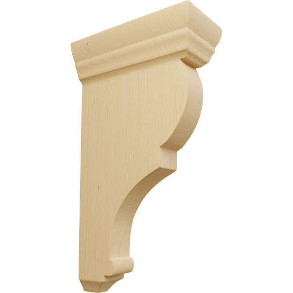 PAIR of Wood Corbels Unfinished #7007 7 x 17-1/4 x 3 
