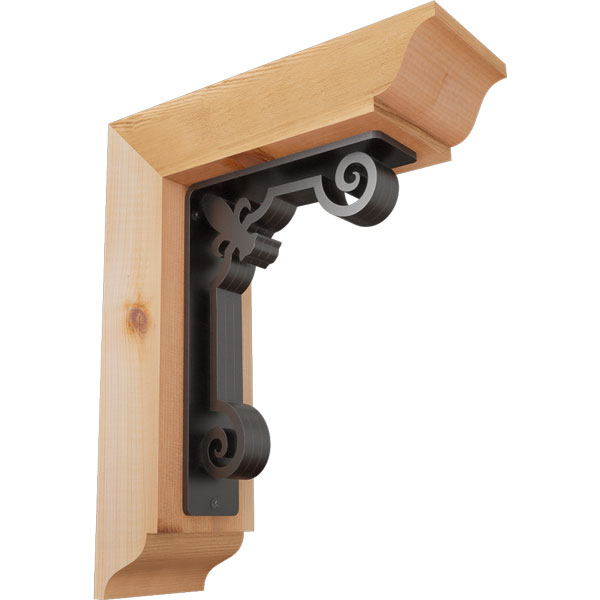 Ekena Millwork BKTI0204X10X12SC1TFL05