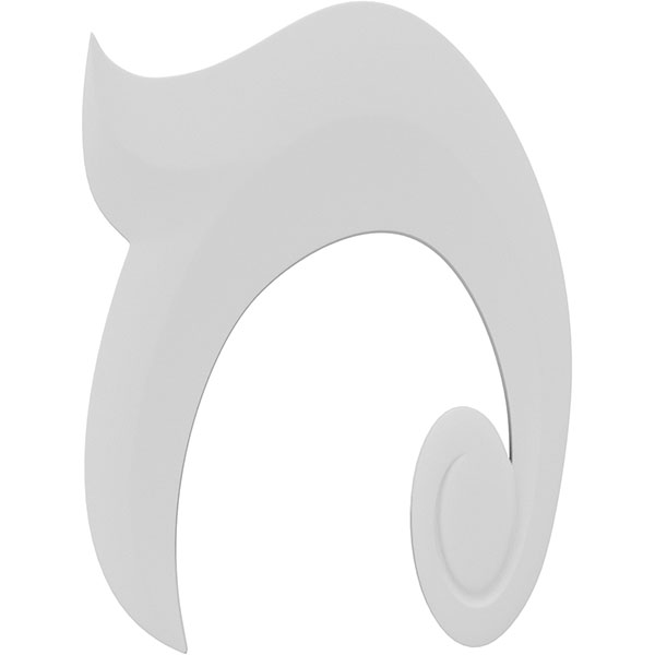 Ekena Millwork ONLC037X050GGWUF-L
