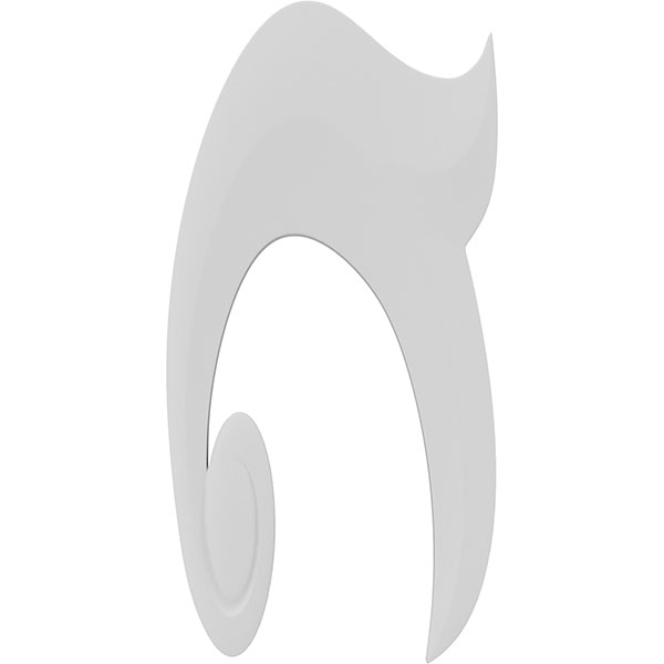 Ekena Millwork ONLC025X050GGWUF-R