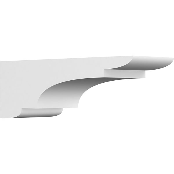 Corbel Decorativo Ekena Millwork - In Uretano, Bianco, 20.3x15.2x30.5 Cm, Per Interni/esterni, Pronto Per Verniciare