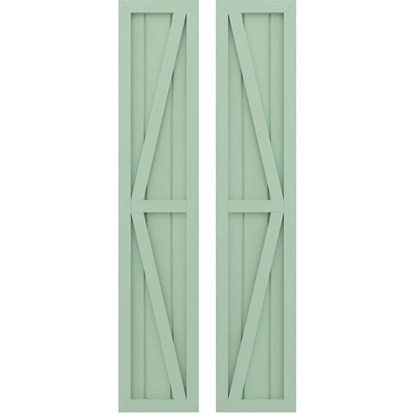 Ekena Millwork ARW102BF311X72SGH