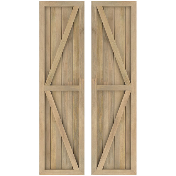 Ekena Millwork ARW102BF414X69UNH