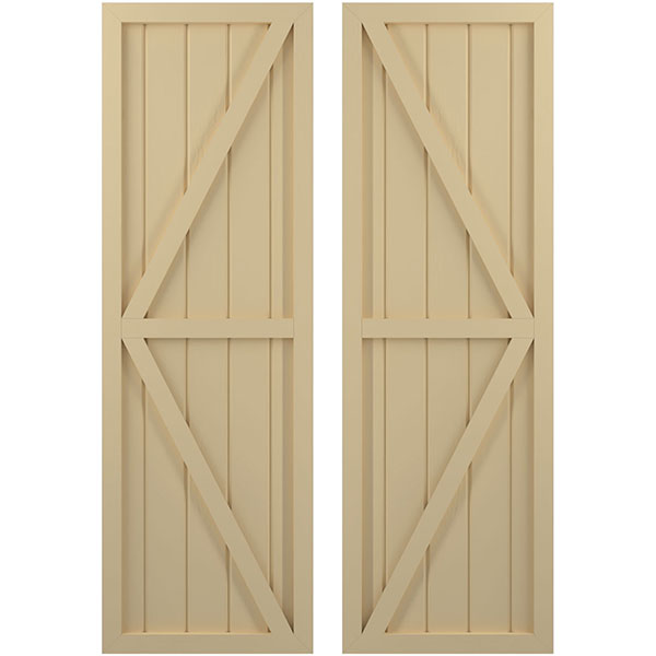 Ekena Millwork ARW102BF518X66NTH