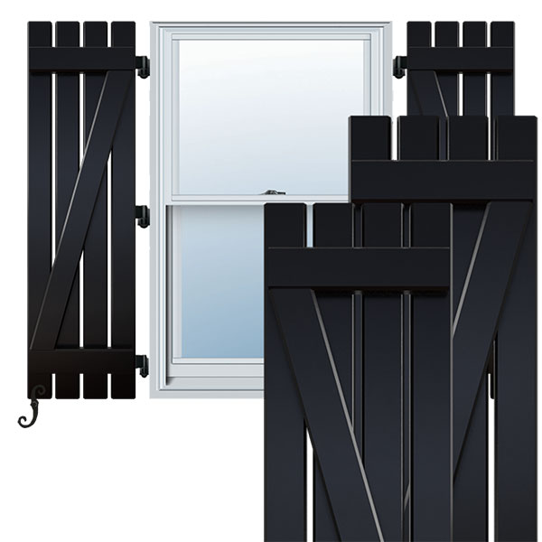 Ekena Millwork ARW102SB415X45BLH