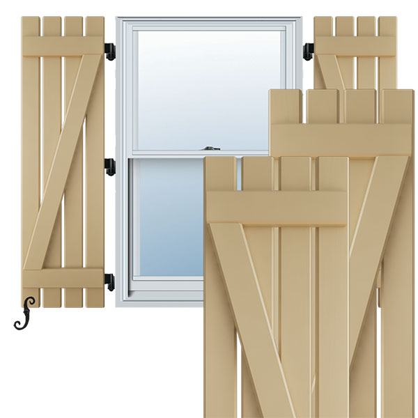 Ekena Millwork ARW102SB415X71NTH