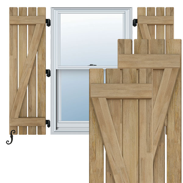 Ekena Millwork ARW102SB415X41UNH