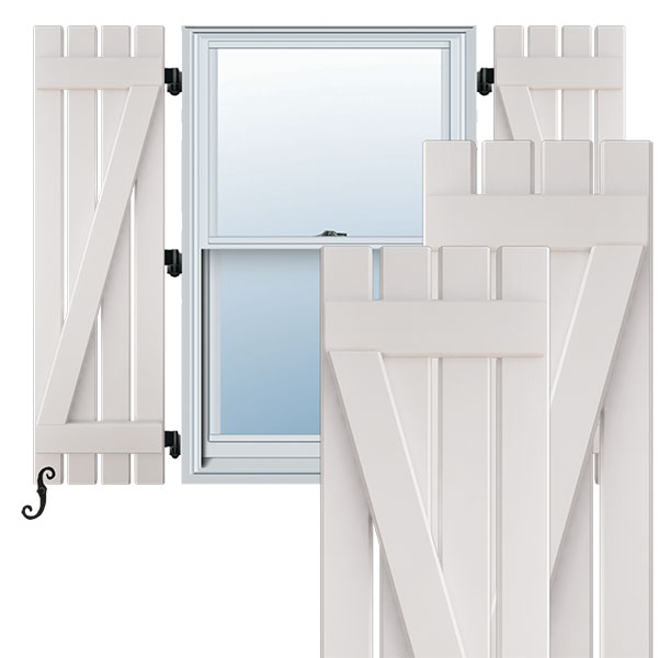 Ekena Millwork ARW102SB415X71WHH