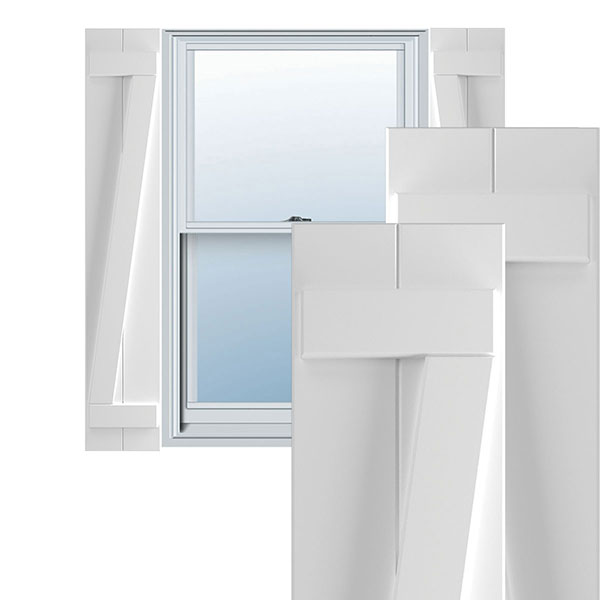Ekena Millwork TFP102BBF11X033WH