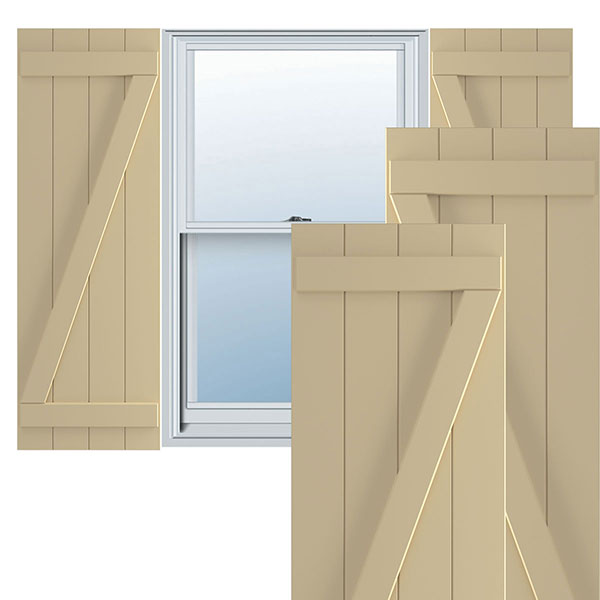 Ekena Millwork TFP102BBF21X080NT