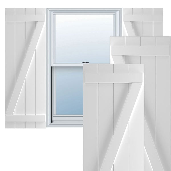 Ekena Millwork TFP102BBF21X032WH