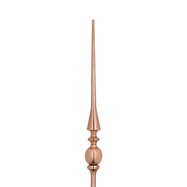 Polished Copper Good Directions 700 Avalon Finial 