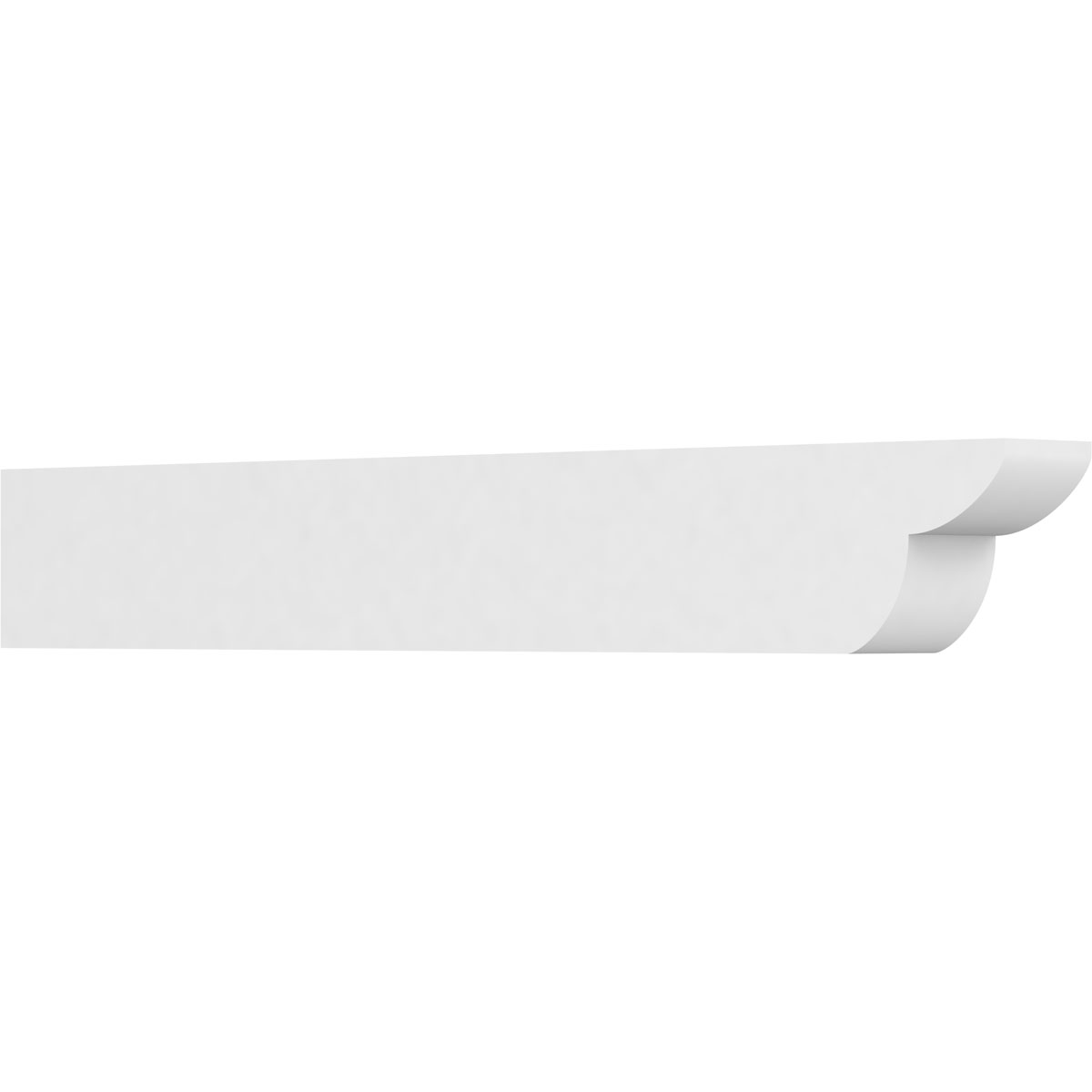Ekena Millwork RFTP04X06X42CRE 4-Inch W x 6-Inch H x 42-Inch L Standard ...