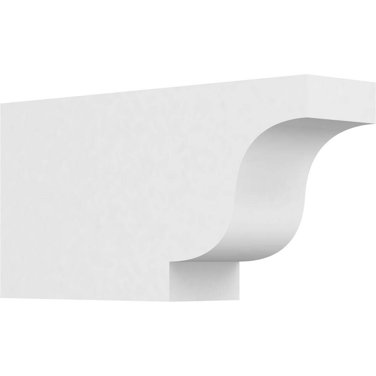 Ekena Millwork RFTPNEW_P Newport Architectural Grade PVC Rafter Tail