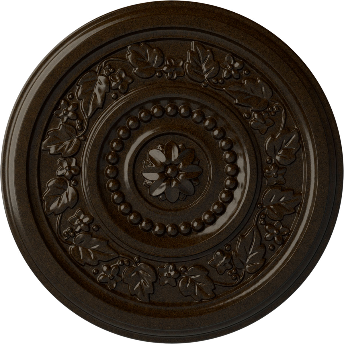 18 1/8od X 3 3/4id X 1 1/8p Bradford Ceiling Medallion Fits Canopies Up