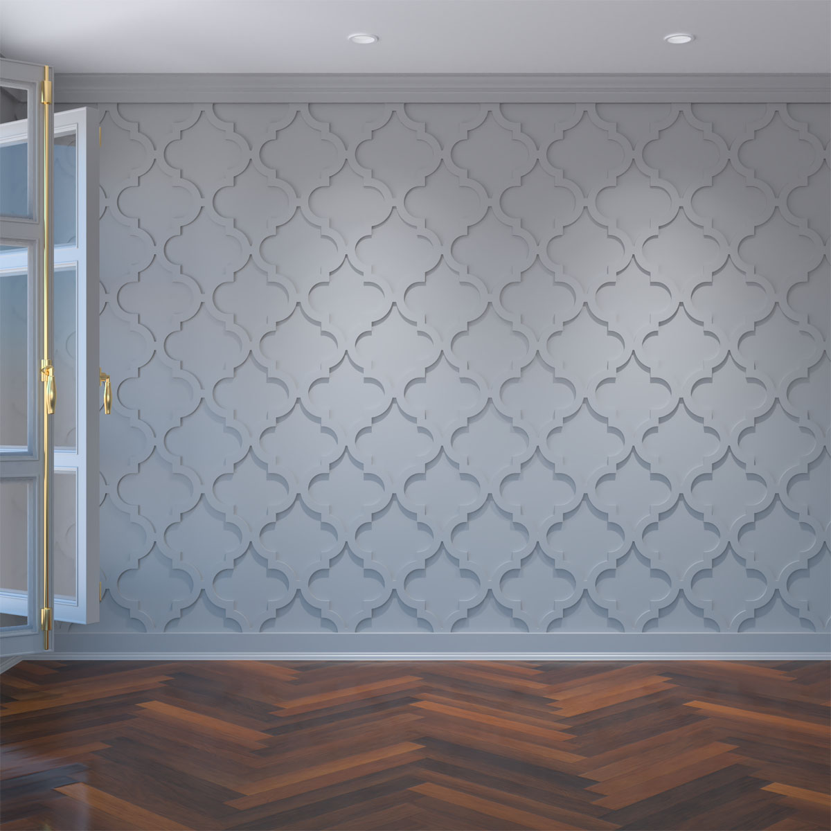 Ekena Millwork WALP16X16MRK Marrakesh Decorative Fretwork Wall
