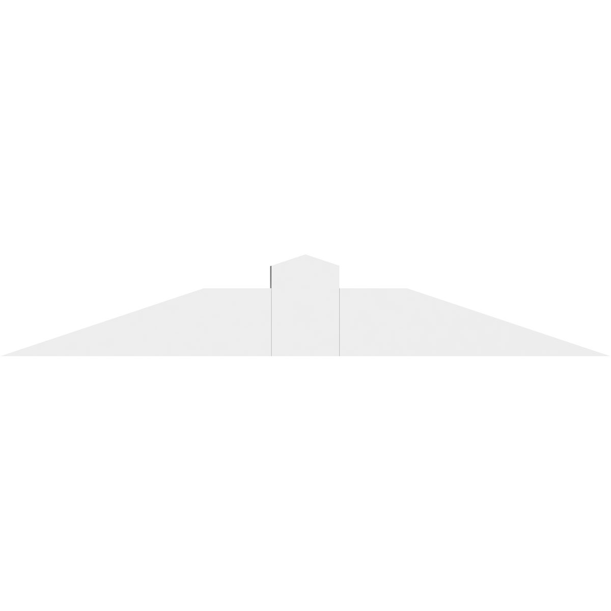 Ekena Millwork GBP036X06X0204POR00 36-Inch W x 6-Inch H x 2-