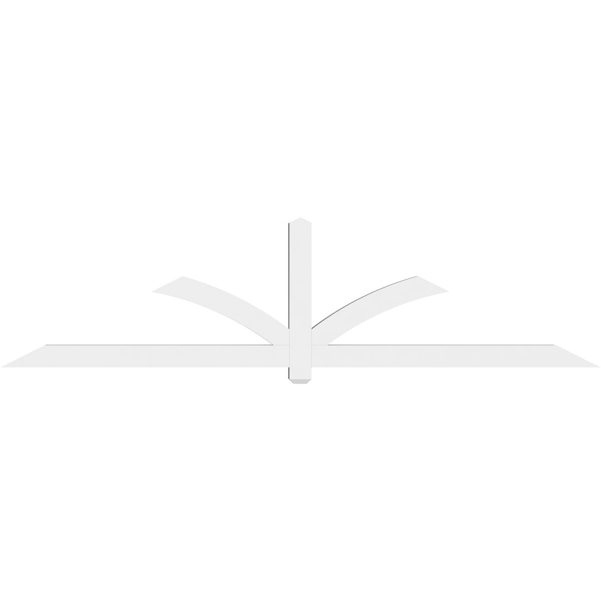 Ekena Millwork GBP108X27X0404RED00 108-Inch W x 27-Inch H x