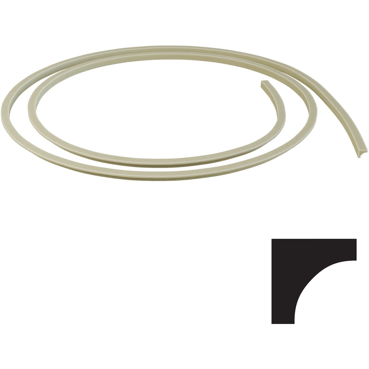 Flex Trim East MLDFWM93X144 WM93 3/4Inch H x 3/4Inch D x 144Inch L