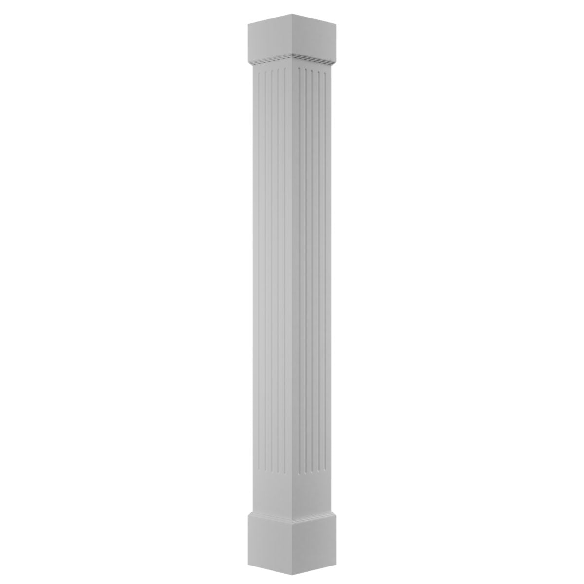 Turncraft Architectural ECENF Premium Square Non-Tapered Fluted PVC ...