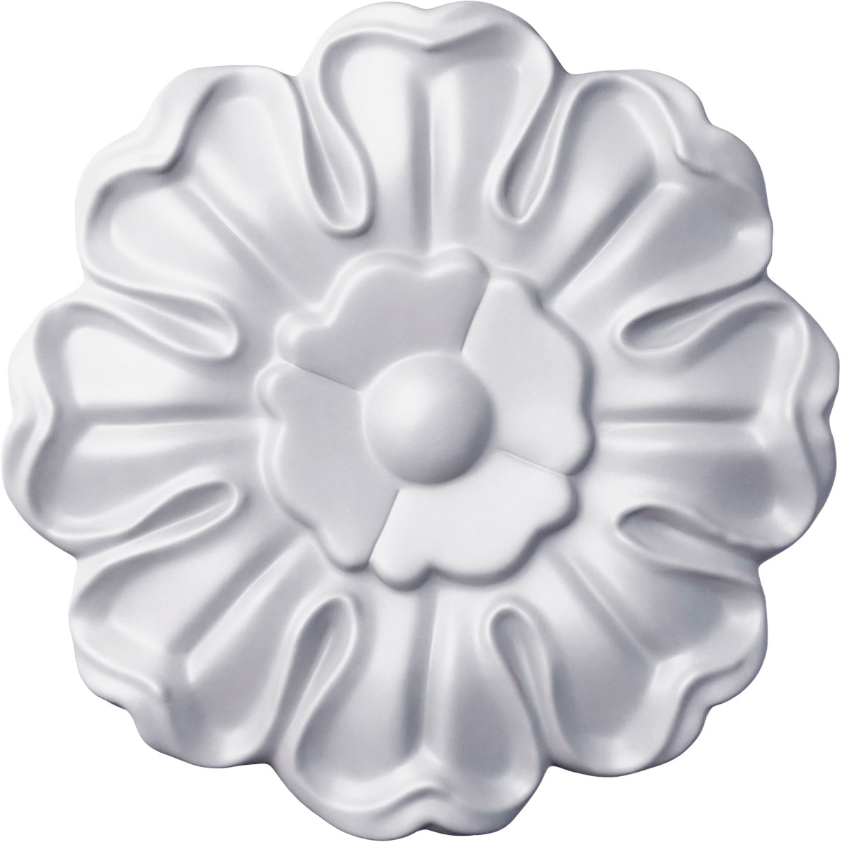 Ekena Millwork ROS03X03HE Endurathane Helene Round Rosette, 3 7/8