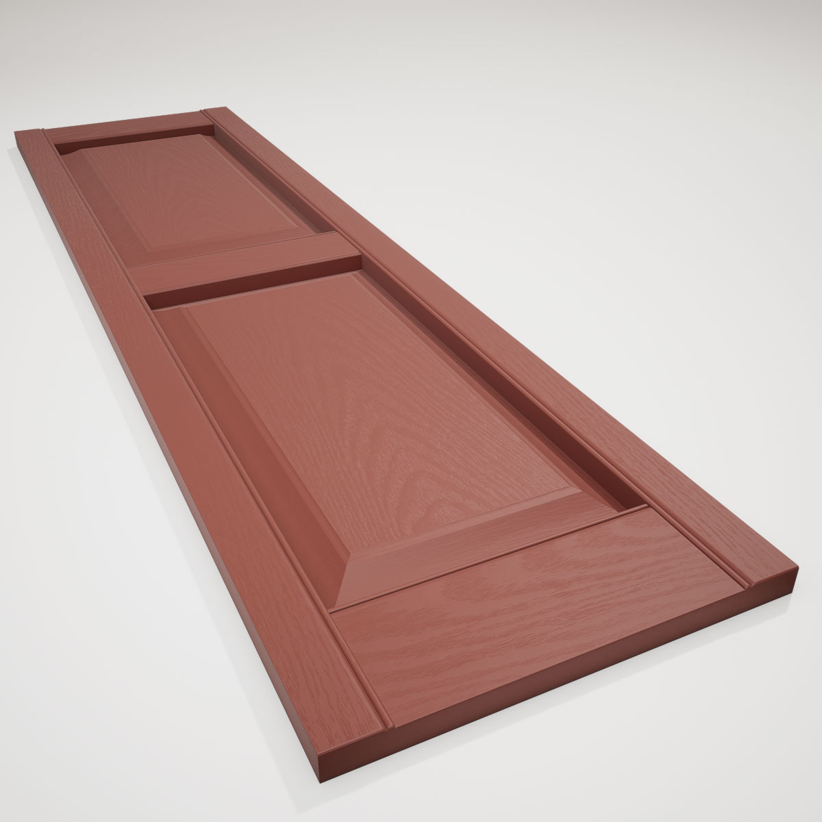 Mid America Raised Panel Vinyl Shutters (1 Pair) - Produktbild 3