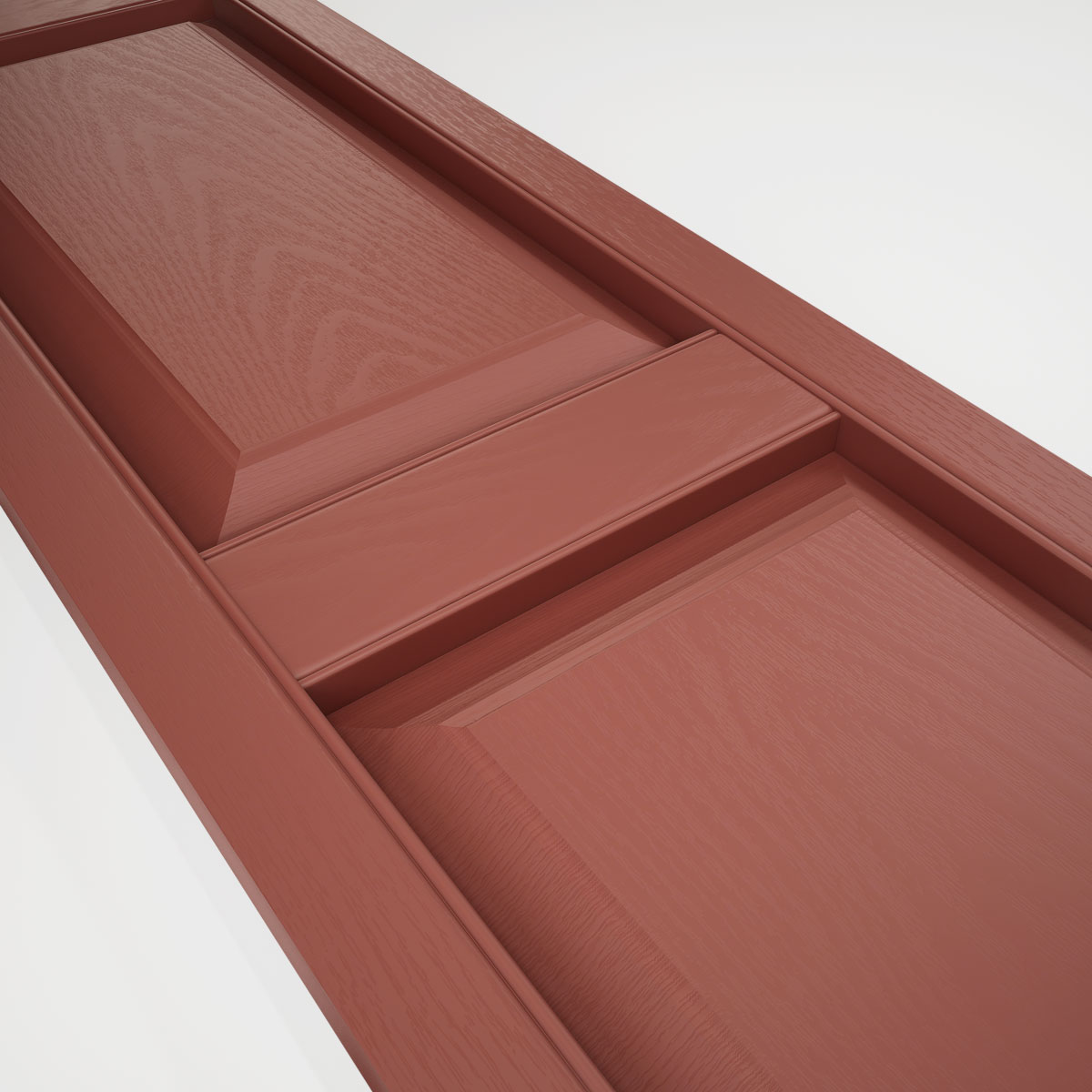 Mid America Raised Panel Vinyl Shutters (1 Pair) - Produktbild 4