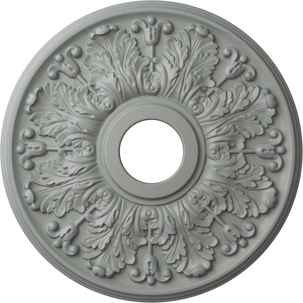Ekena Millwork CMPP16AUAPW Augustus Pierced Ceiling Medallion Antiqued Pewter 16OD x 5 5/8ID x 1/2P