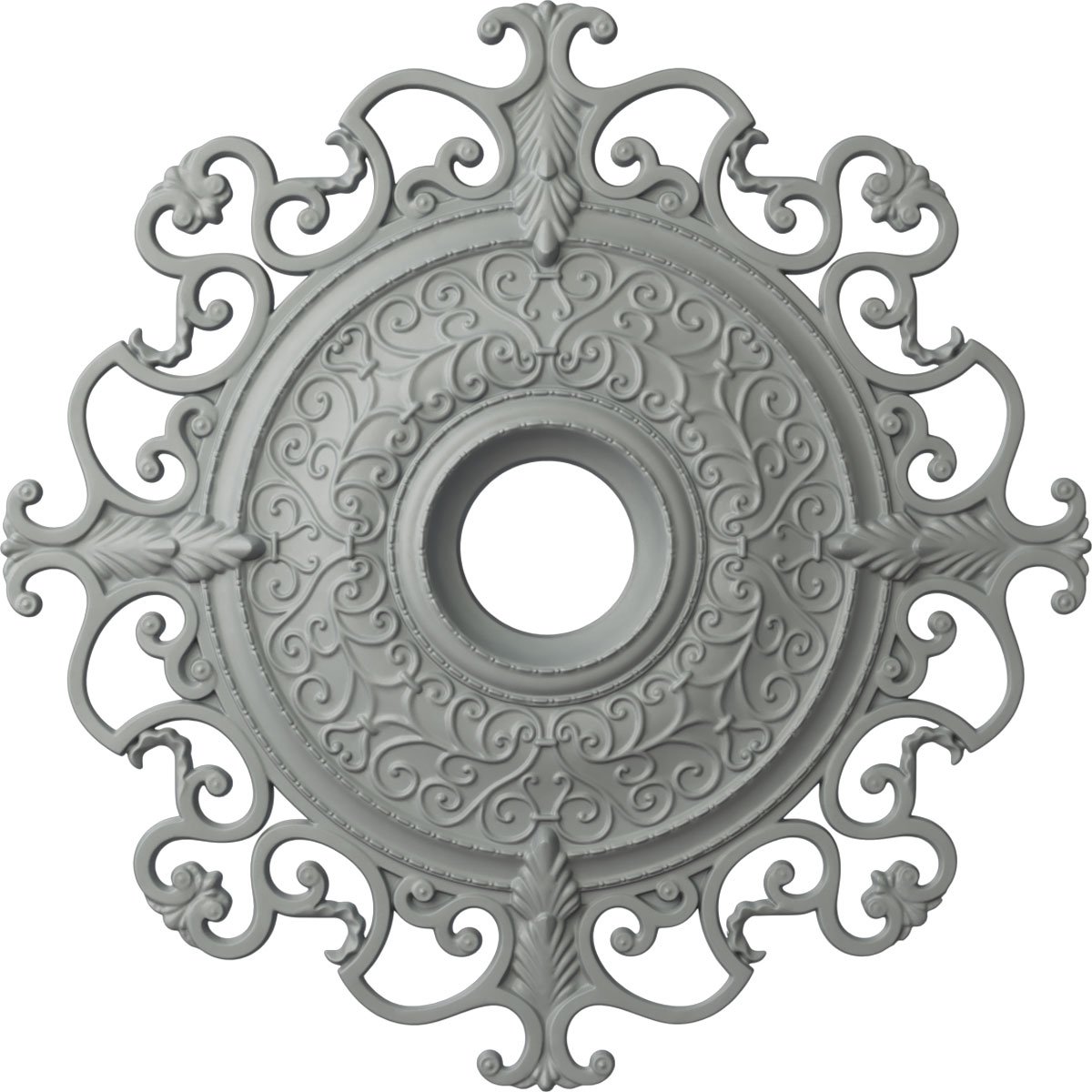 38 3/8-Inch OD x 6 5/8-Inch ID x 2 7/8-Inch P Orleans Ceiling Medallion  (Fits Canopies up to 8 1/4-Inch )