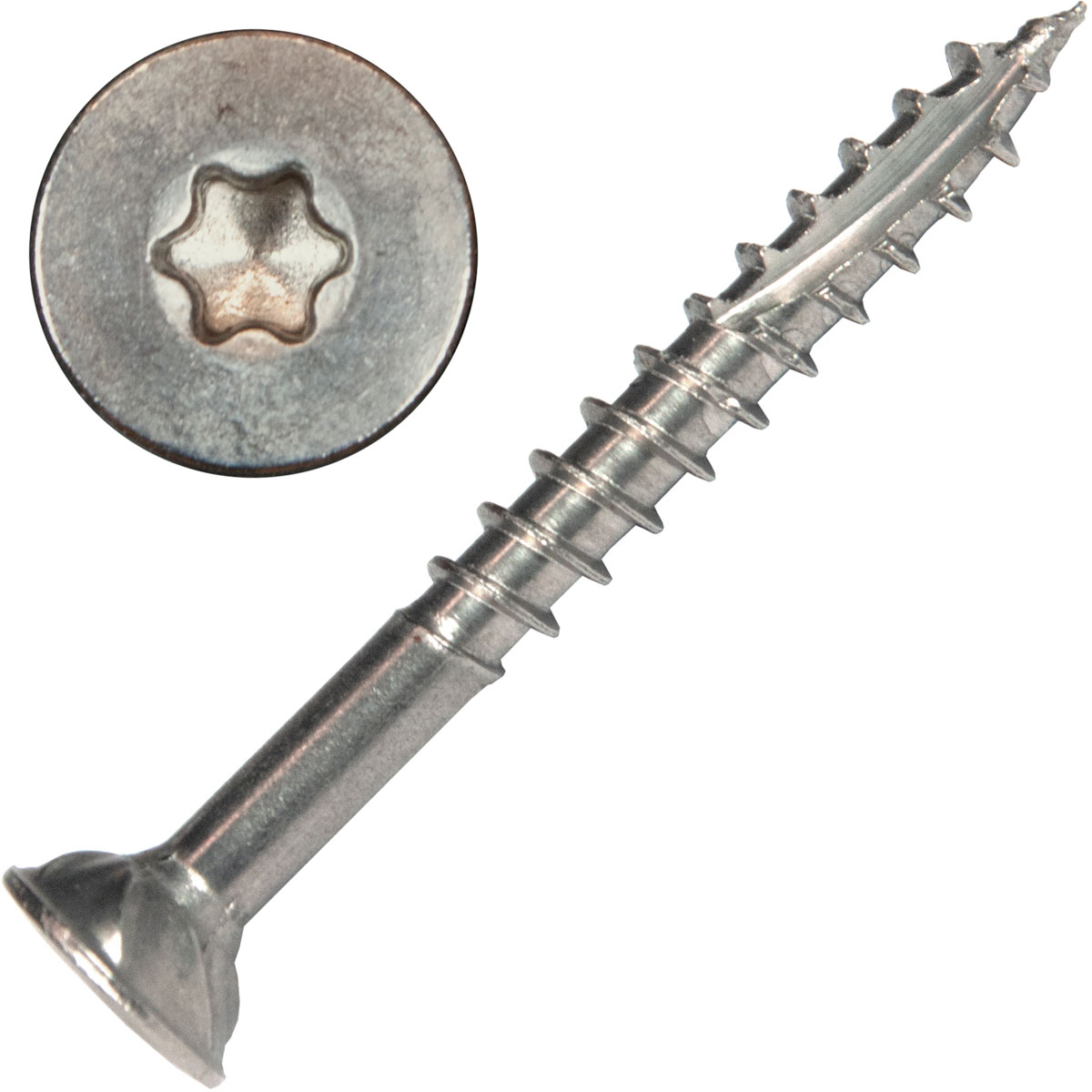 Wood construction screws stainless steel 8 x 200 mm