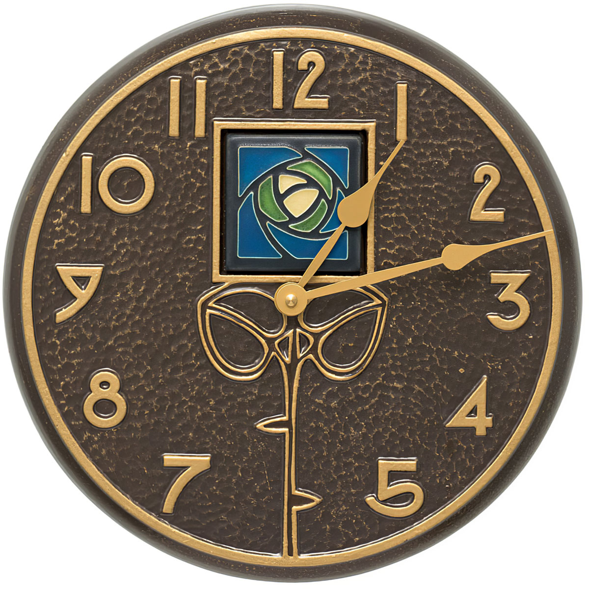 Whitehall Products LLC Dard Hunter Rose Clock