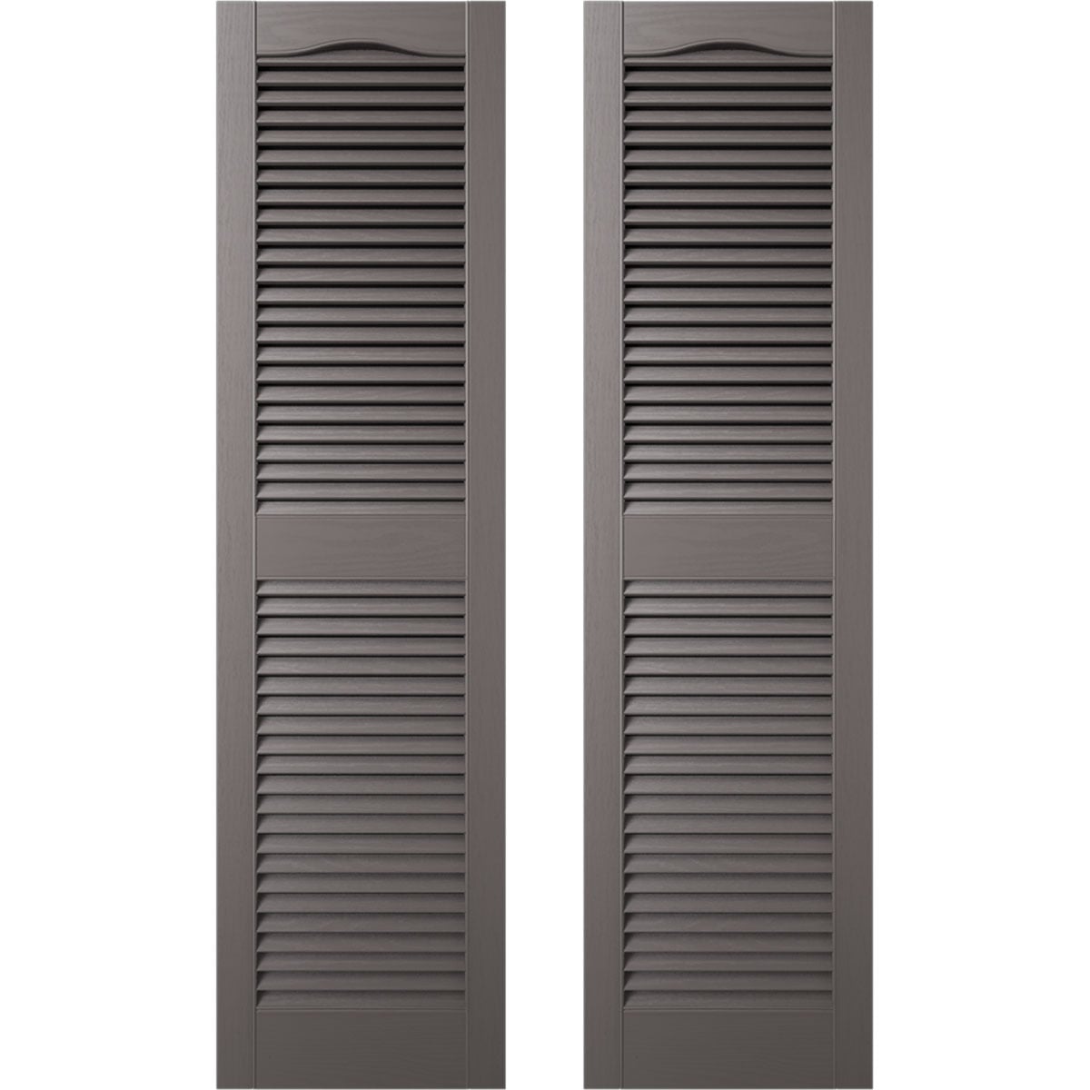 Builders Edge 12x31 Inch Raised Panel Vinyl Shutters – Musket Brown, Pair, Includes Mounting Spikes, Limited Lifetime Warranty