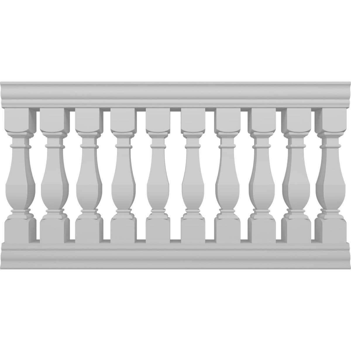 Ekena Millwork BALK42X072ACA 42-Inch H x 6'L Fiberthane Arcadian ...
