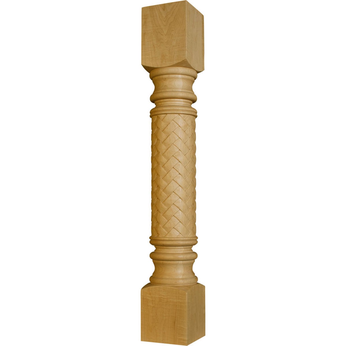 Osborne Wood Products, Inc. OSILBW Basket Weave Island Leg
