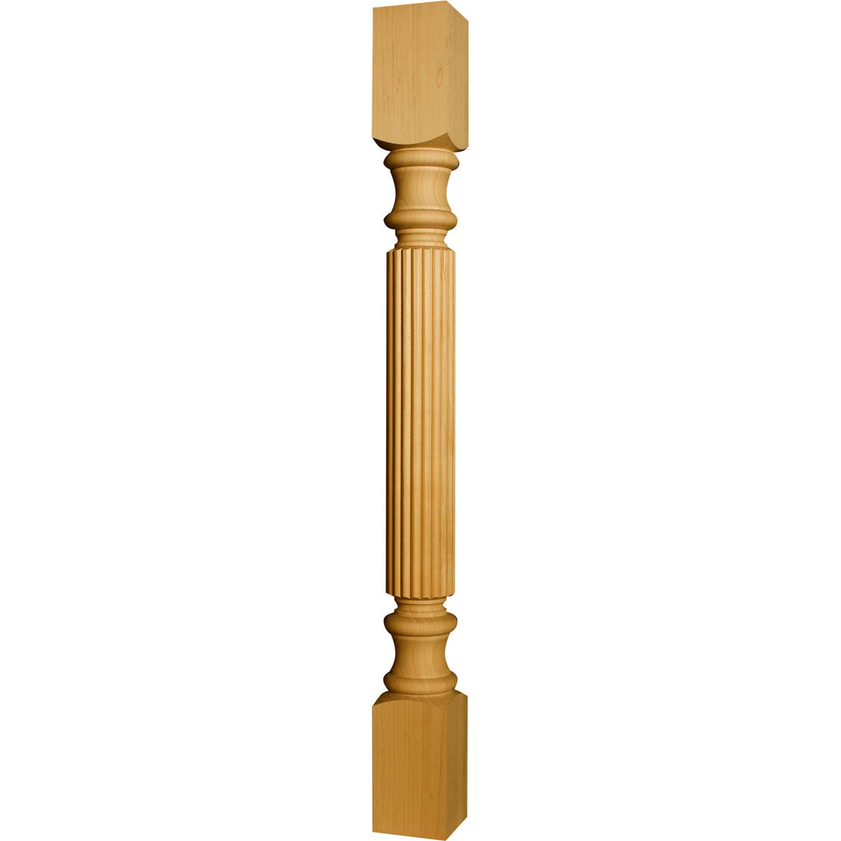 Osborne Wood Products, Inc. OSIPNRWREED Narrow Reeded Island Post