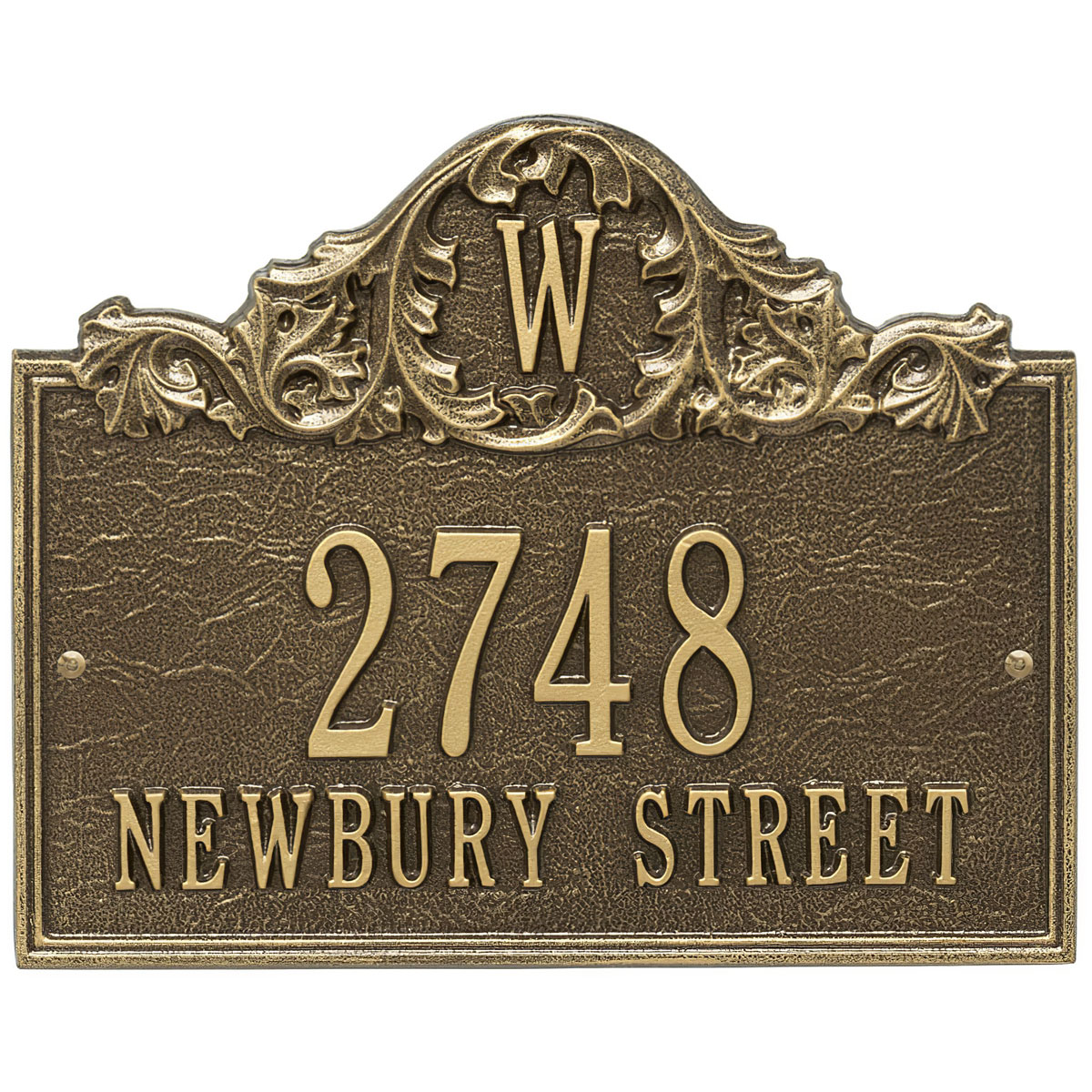 Whitehall Products LLC Acanthus Monogram Wall Plaque