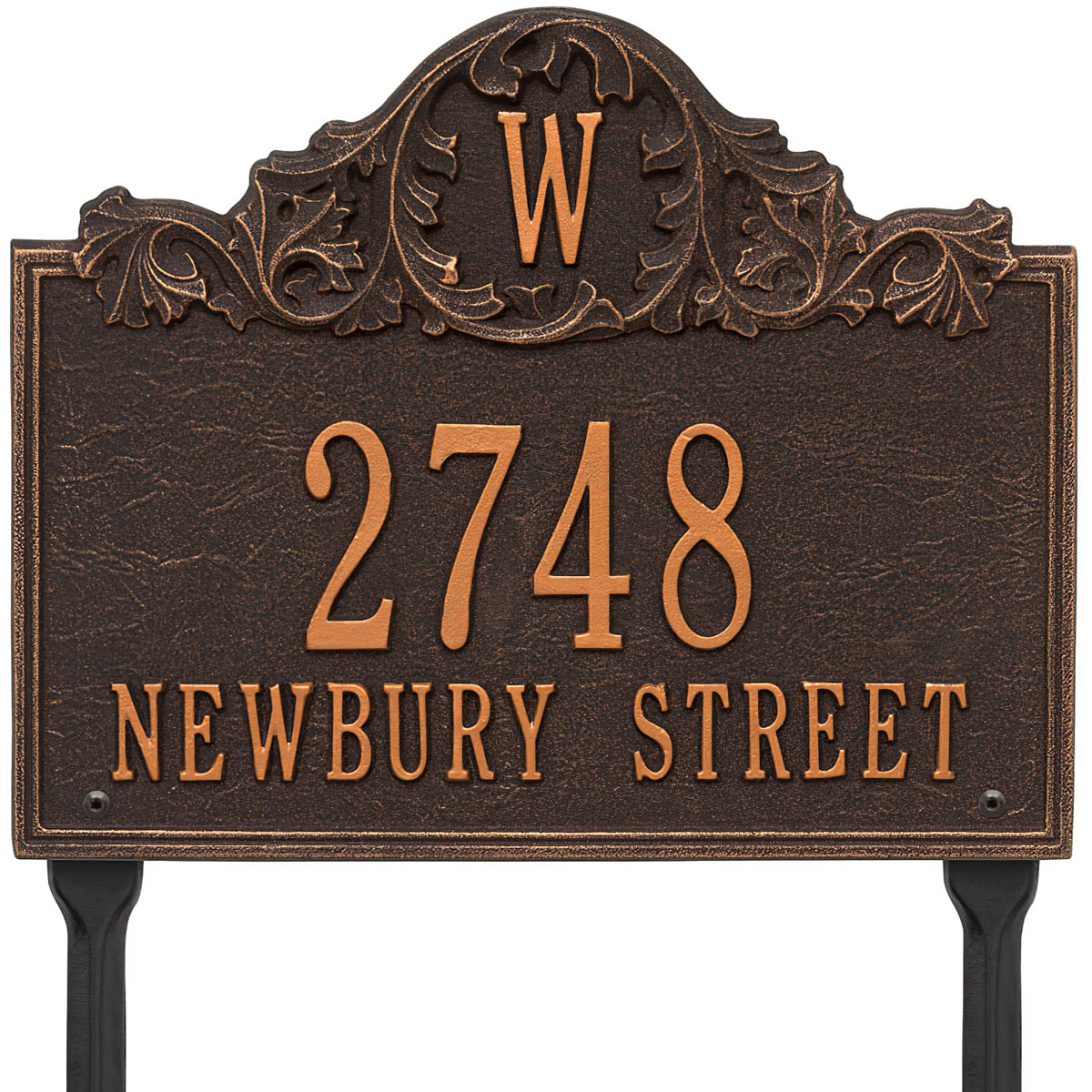 Whitehall Products Acanthus Monogram Lawn Plaque