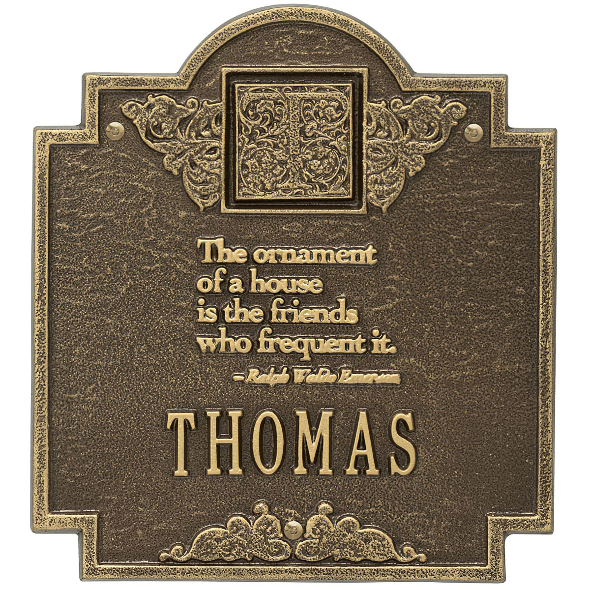 Emerson Monogram Wall Plaque